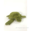 Tartaruga de mar de pelúcia exército verde